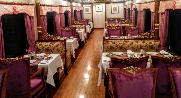 Dining in Golden Chariot
