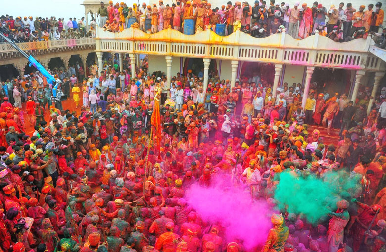 Holi in Mathura